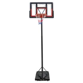 TotheCORE Basketball Stand 4.43-10.00ft Adjustable Portable Basketball Hoop & Goal PC Backplate, Large Base & Wheels