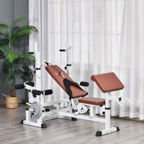 Multi-Exercise Full-Body Weight Rack with Bench Press