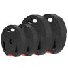1-Inch Weight Plates, Barbell Weights Set for Weightlifting and Strength Training, 2 x 11lbs + 2 x 5.5lbs