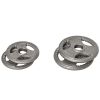 Set of 4 Weight Plates for 2"/5cm hole Dumbbell Handle Bar, 33 lbs Dumbbell Plates Barbell Weights, 2 x 11 lbs, 2 x 5.5 lbs, Silver