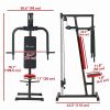 Chest Fly and Chest Press Machine for Back, Pectoral, Rear Deltoid and Shoulder Training, Black