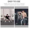 Set of 4 Weight Plates for 2"/5cm hole Dumbbell Handle Bar, 33 lbs Dumbbell Plates Barbell Weights, 2 x 11 lbs, 2 x 5.5 lbs, Silver