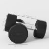 2 x 22lbs Dumbbell Set, Rubber Weights Exercise Fitness Dumbbells with Non-Slip Handles, Anti-roll, for Women or Men Home Gym Workout