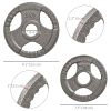 Set of 4 Weight Plates for 2"/5cm hole Dumbbell Handle Bar, 33 lbs Dumbbell Plates Barbell Weights, 2 x 11 lbs, 2 x 5.5 lbs, Silver