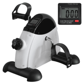 Mini Exercise Bike For Home Rehabilitation Training, With A Maximum Load Of 120 Kg And An Electronic Display And Instep Straps