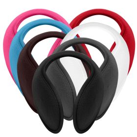 2Pcs Ear Warmers Unisex Winter Earmuffs Behind-the-Head for Winter Running Walking Dog Travel (Option: Warmer2PCSKit(BL)