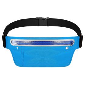 Unisex Sport Waist Pack Running Belt Bag Pouch Adjustable Bounce Free Sweat-Proof Lightweight Slim (Option: Bag(Blue)