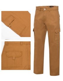 Men's Cargo Pants (Color: Khaki, size: 40)