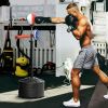 Free Standing Boxing Bag with Stand, Punching Speed Bag Reaction Bar Challenge with Suction Cups, 64-81in Adjustable Height for Teenagers and Adults