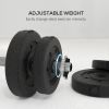 66 lbs Adjustable Dumbbells Weight Set Dumbbell Hand Weight Barbell for Body Fitness Lifting Training for Home Office Gym, Black